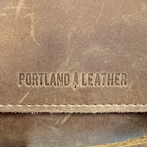 Portland Leather Caramel Brown Leather Crossbody - Picture 2 of 10